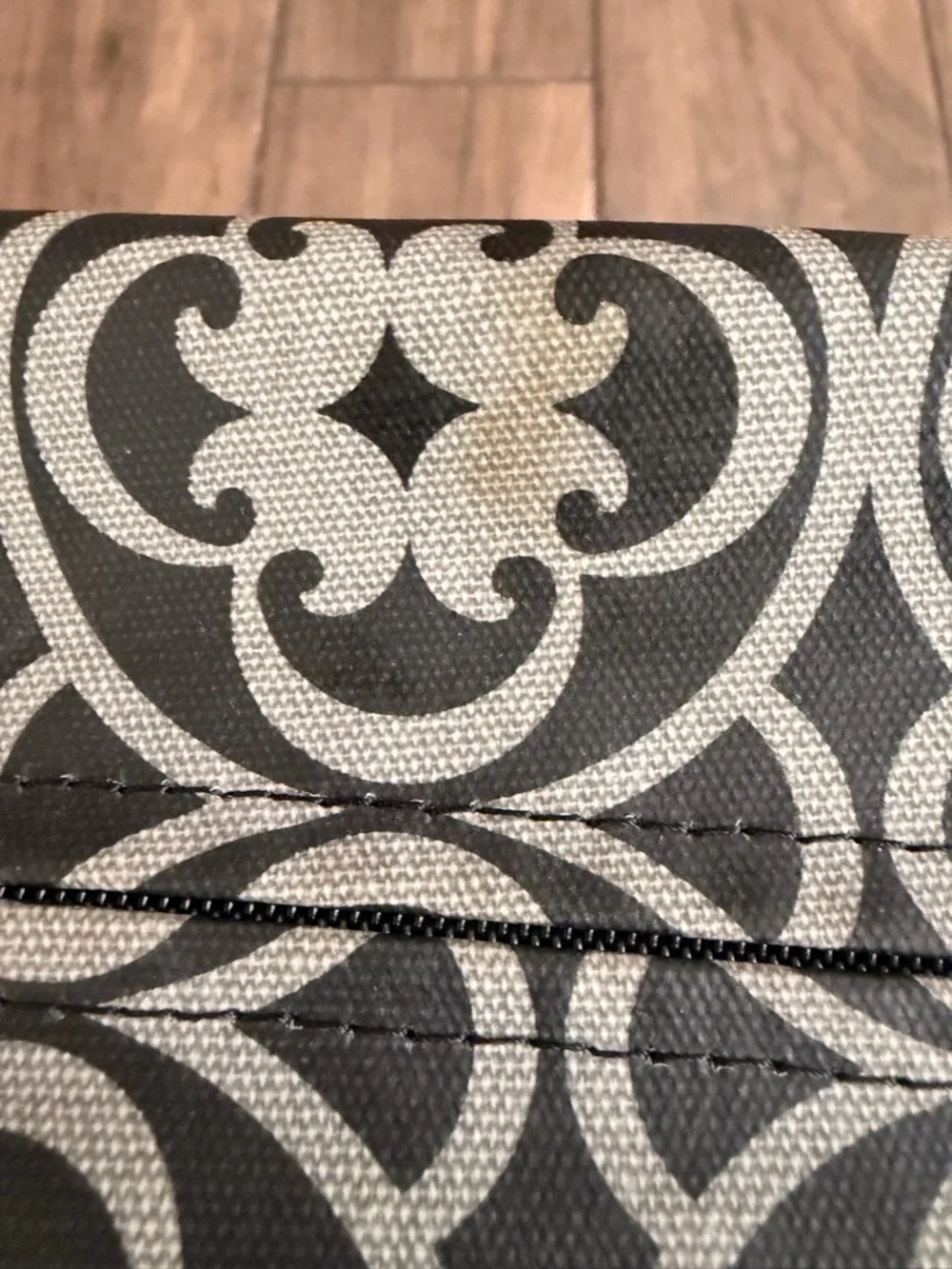 Petunia Pickle Bottom Black and Gray Messenger Bag with Yellow Detail